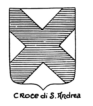 Immagine del termine araldico: Croce di S.Andrea